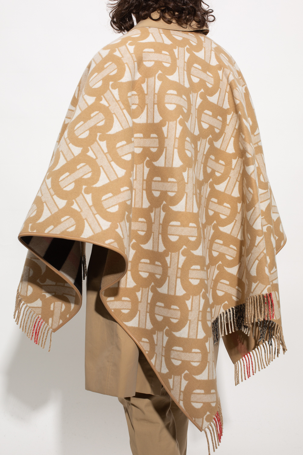 Burberry merino wool poncho online